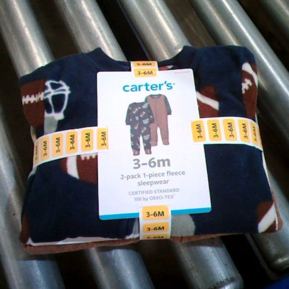 Carter’s 2-Pack 1-Piece Fleece Sleepwear| NWT | 3-6months (K004) - Picture 3 of 3